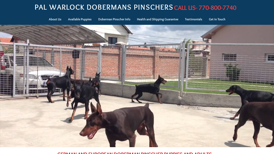 Palwarlockdobermans.com - Doberman Pinscher Puppy Scam Review