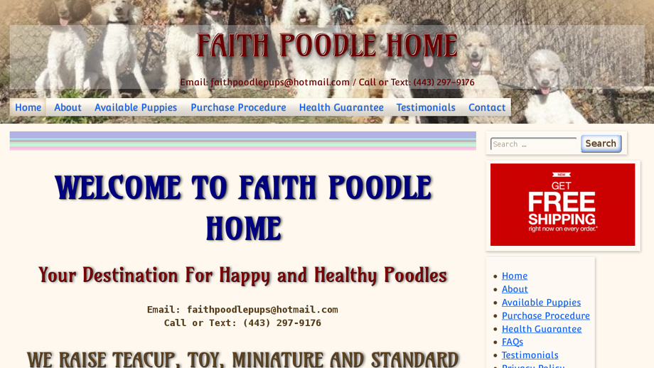 Faithpoodlepupshome.com - Poodle Puppy Scam Review