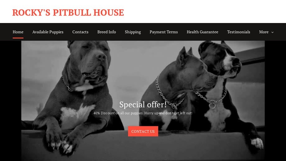 Rockyspitbullpupshouse.com - Pit Bull Puppy Scam Review