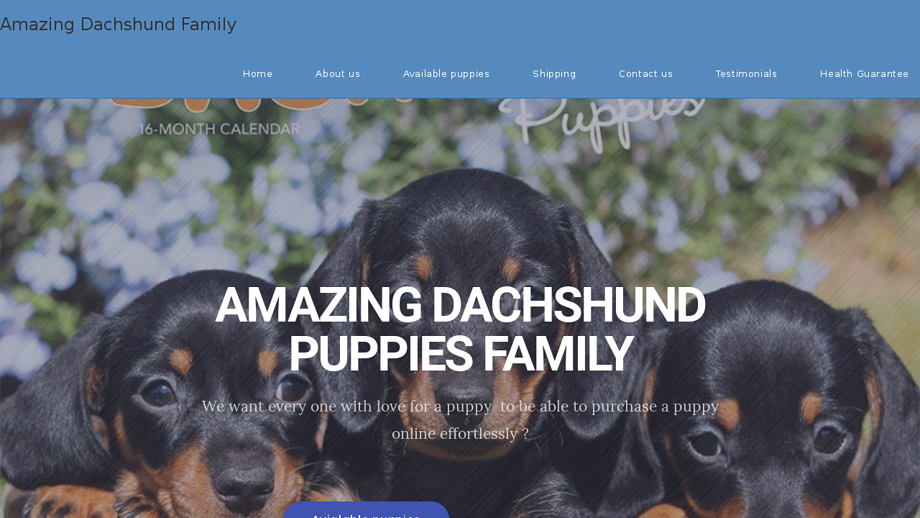 Amazingdachshundfamily.com - Dachshund Puppy Scam Review