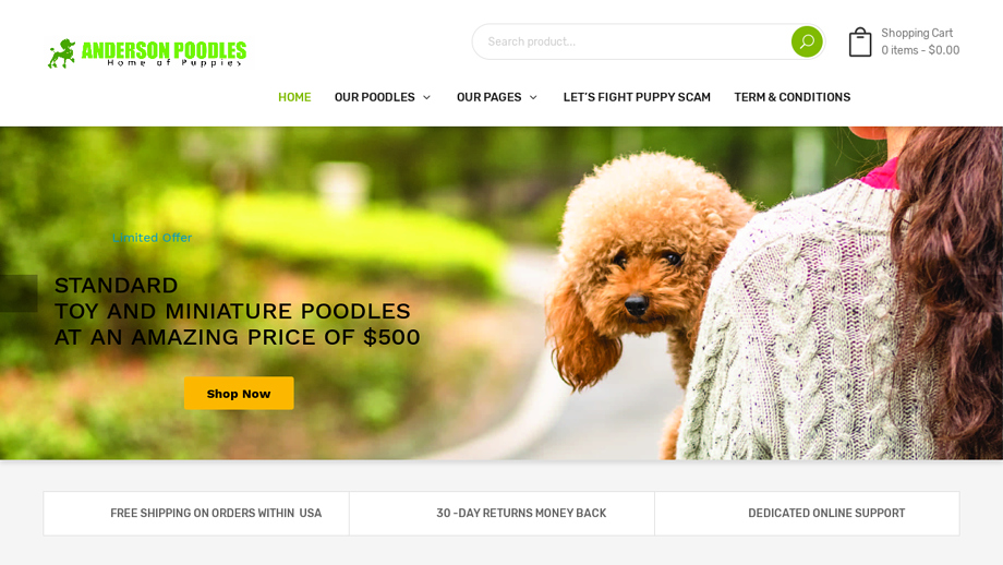 Andersonpoodles.com - Poodle Puppy Scam Review