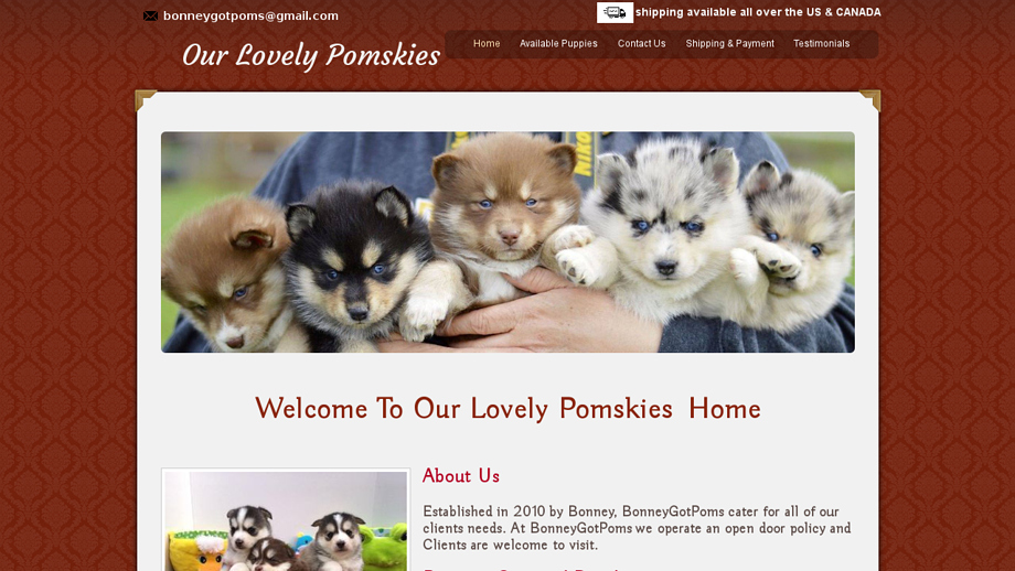 Bonneypomskies.com - Pomeranian Puppy Scam Review