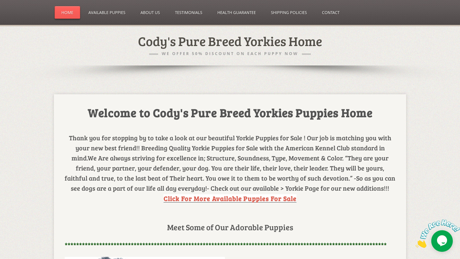 Codyspurebreedyorkiepuppies.com - Yorkshire Terrier Puppy Scam Review