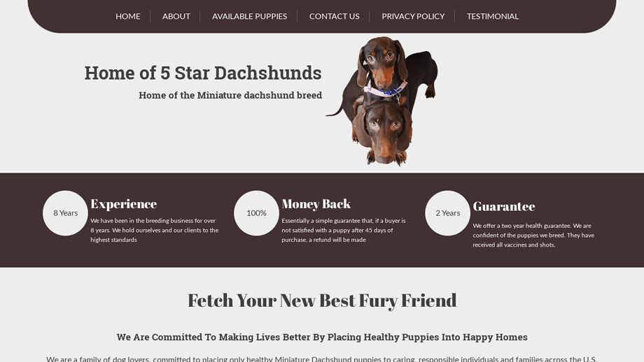 5stardachshunds.com - Dachshund Puppy Scam Review