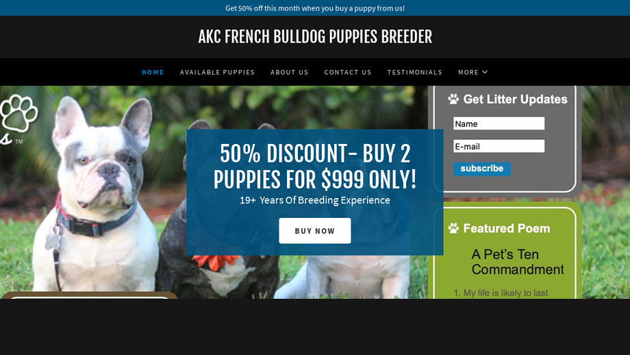 Akcfrenchbulldogpuppiesbreeder.club - French Bulldog Puppy Scam Review