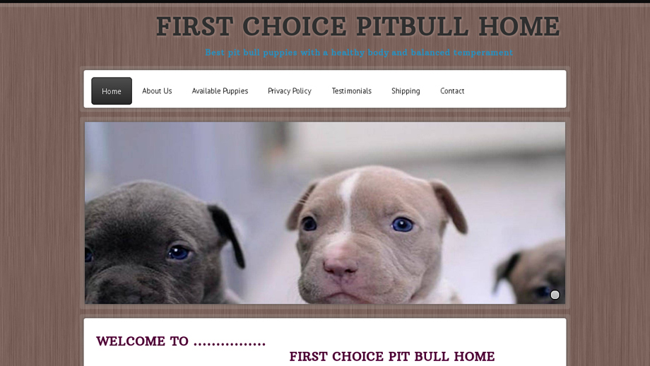 Firstchoicepitbullhome.net - Pit Bull Puppy Scam Review