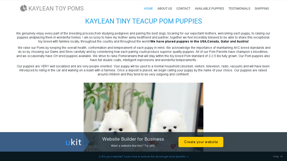 Kayleanpups.com - Pomeranian Puppy Scam Review