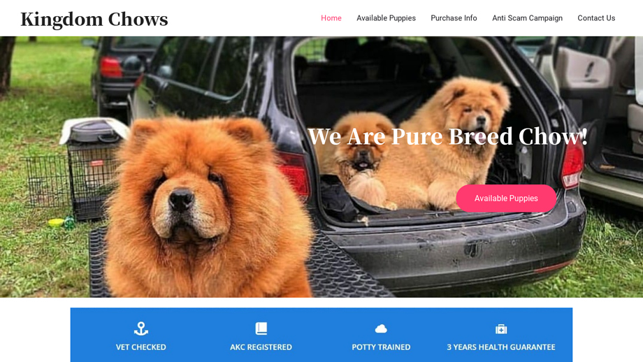 Kingdomchows.com - Chowchow Puppy Scam Review