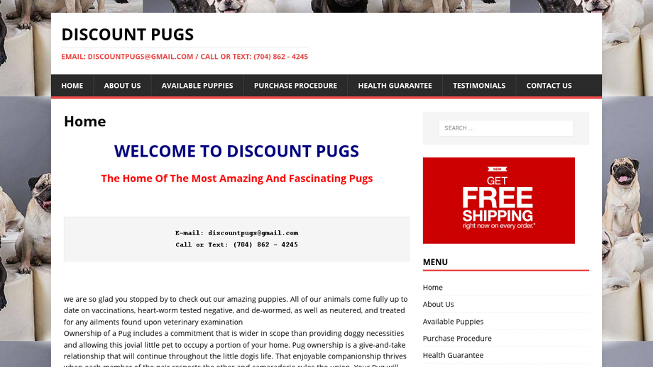 Discountpugsbreeder.com - Pug Puppy Scam Review