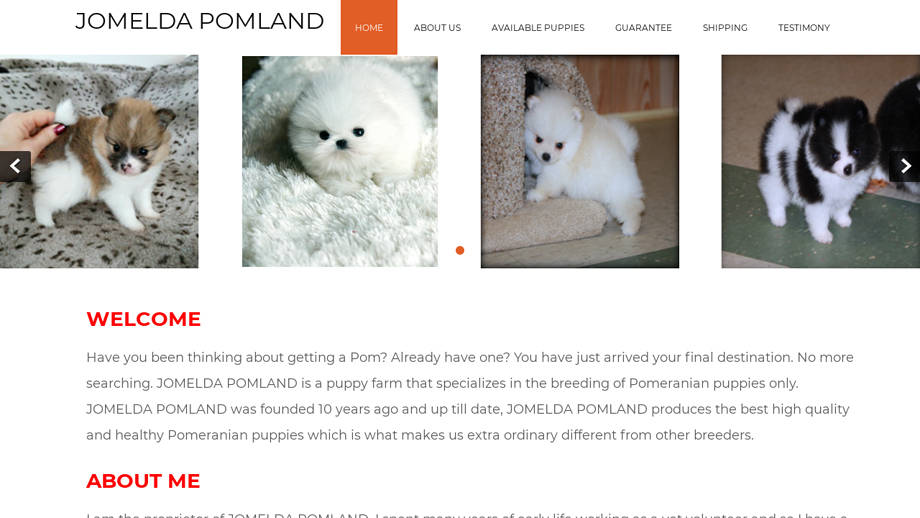 Jomeldapomland.com - Pomeranian Puppy Scam Review