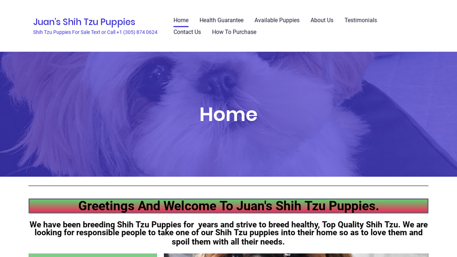 Juanshihtzu.com - Shihtzu Puppy Scam Review