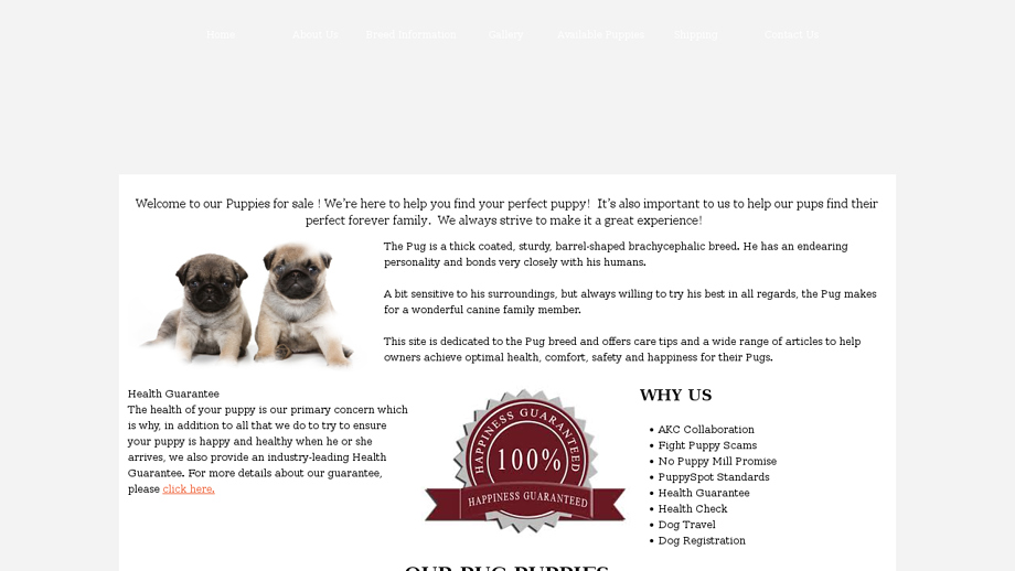 Akcpugpuppy.com - Pug Puppy Scam Review