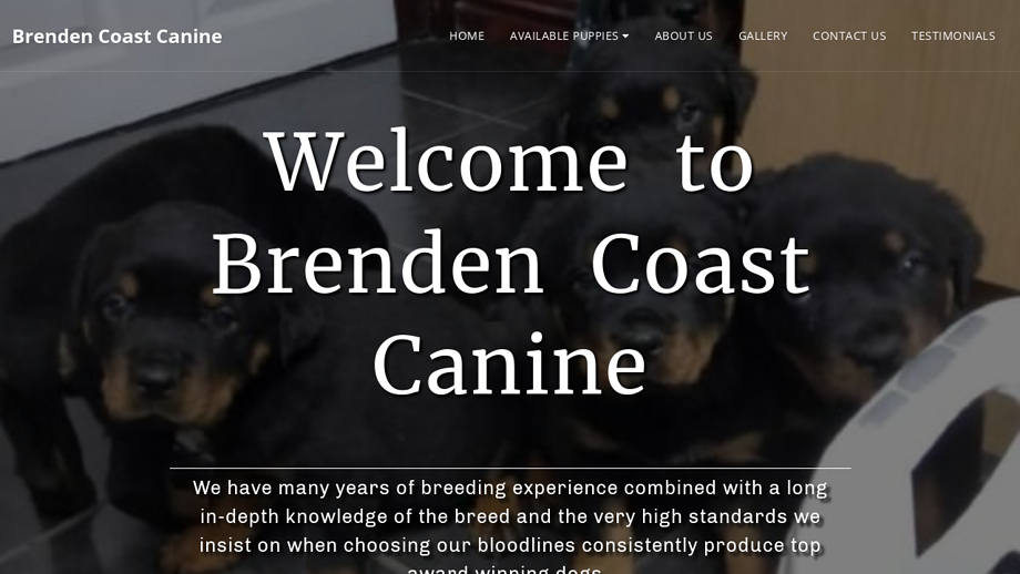 Brendencoastcannine.com - Rottweiler Puppy Scam Review