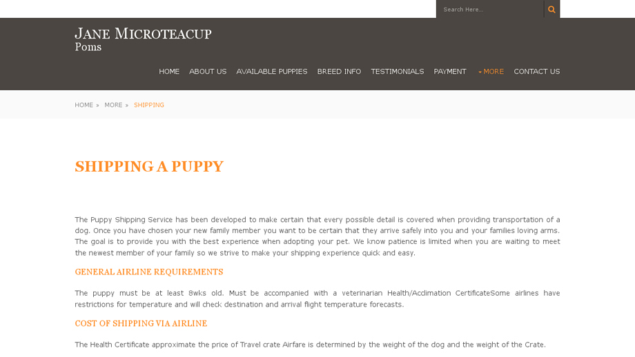 Janemicroteacupoms.com - Pomeranian Puppy Scam Review