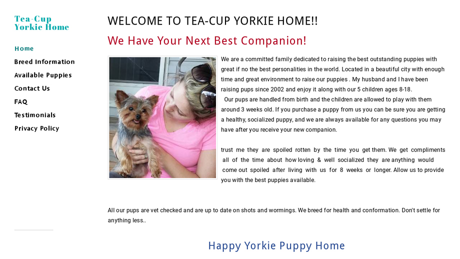 Smartteacupyorkiehome.com - Yorkshire Terrier Puppy Scam Review