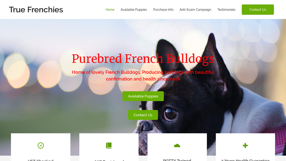 Truefrenchies.com - French Bulldog Puppy Scam Review