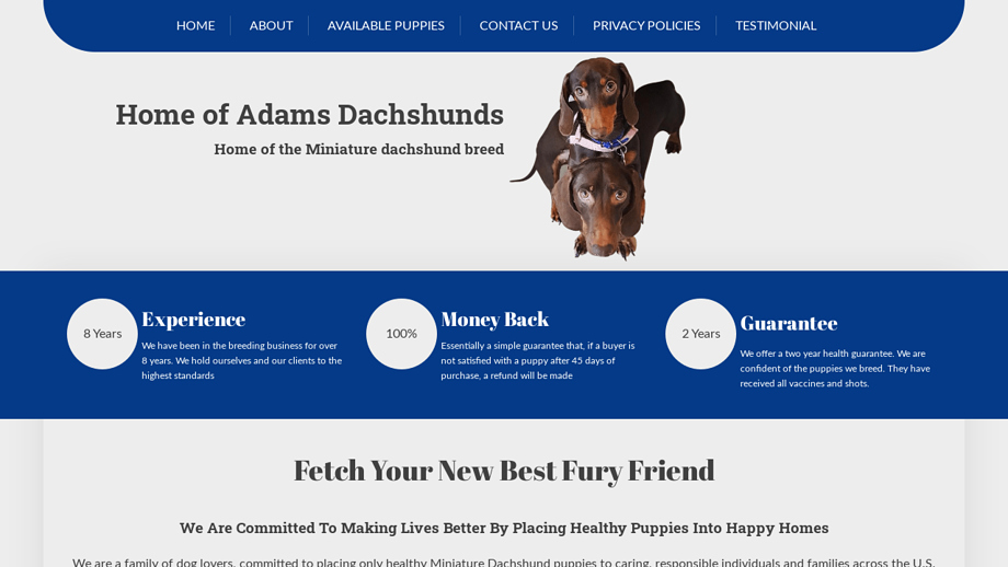 Adamsdachshunds.com - Dachshund Puppy Scam Review