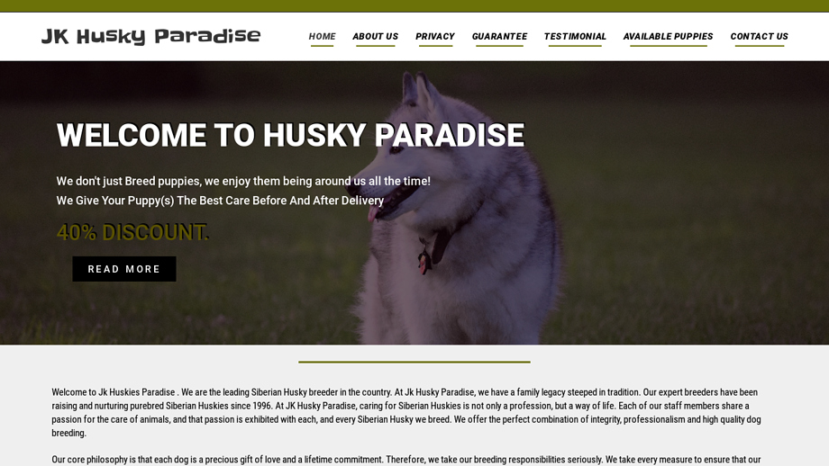 Jkhuskyparadise.com - Husky Puppy Scam Review