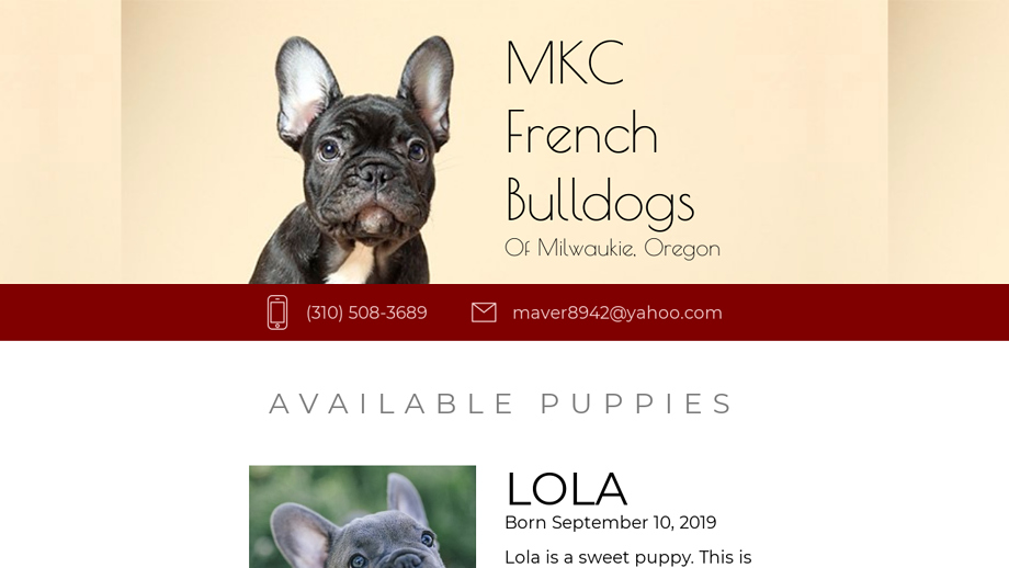 Mkcfrenchbulldogs.com - French Bulldog Puppy Scam Review