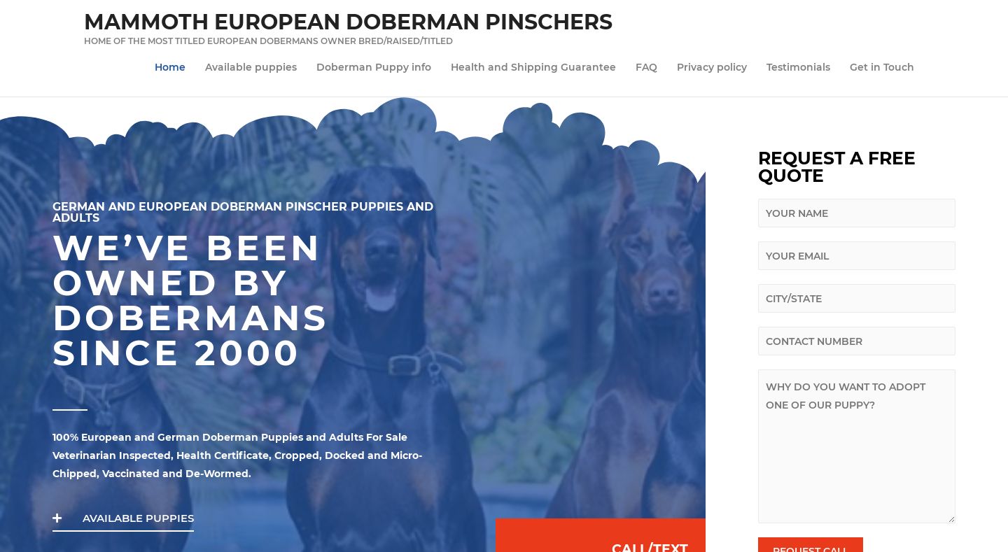 Mammotheurodobbies.com - Doberman Pinscher Puppy Scam Review