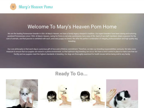 Maryheaven.com - Pomeranian Puppy Scam Review