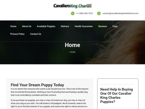 Cavalierskingcharleshome.com - Cavalier King Charles Spaniel Puppy Scam Review