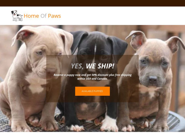 Homeofpaw.com - Pit Bull Puppy Scam Review