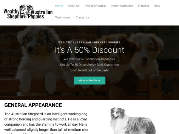 Wealthyaustralianshepherdpuppies.com - Germanshepherd Puppy Scam Review