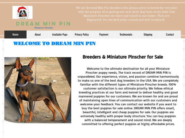 Dreamsminiaturepinscherpuppy.com - Doberman Pinscher Puppy Scam Review