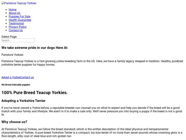 Parisloveyorkies.com - Yorkshire Terrier Puppy Scam Review