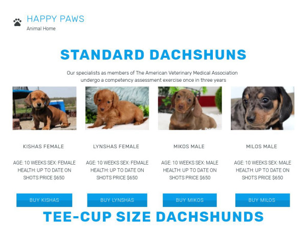 Standardandsmalldachshunds.net - Dachshund Puppy Scam Review