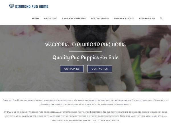 Diamondpughome.com - Pug Puppy Scam Review