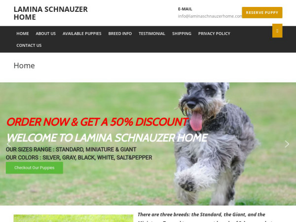 Laminaschnauzerhome.com - Schnauzer Puppy Scam Review