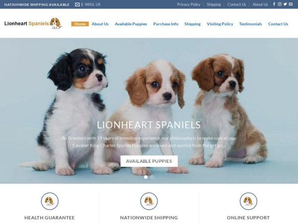 Lionheartspaniels.com - Spaniel Puppy Scam Review