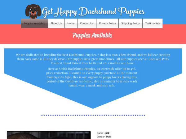 Happygettoday.com - Dachshund Puppy Scam Review