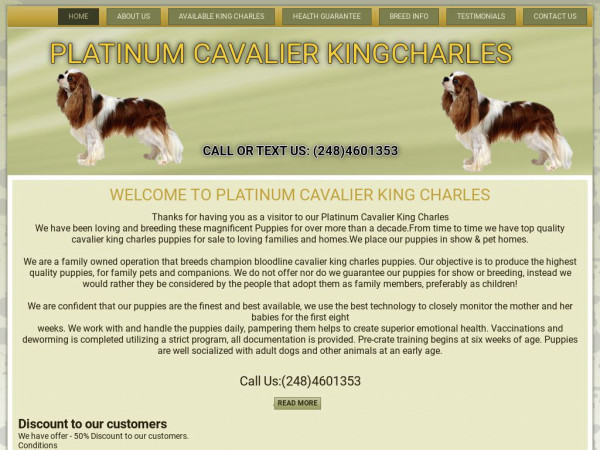 Platinumcavalierkingcharleshome.com - Cavalier King Charles Spaniel Puppy Scam Review