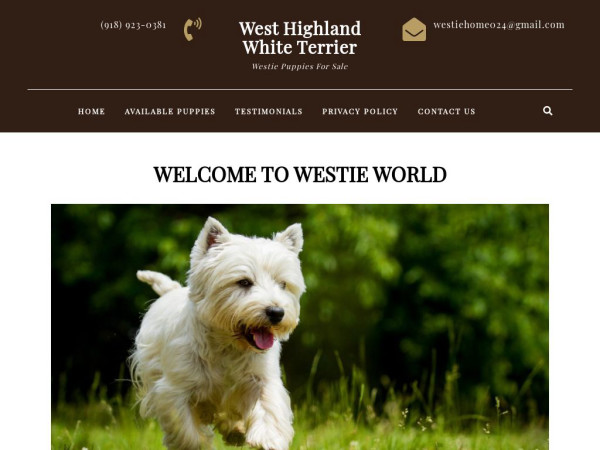 Westiehomes.com - Terrier Puppy Scam Review