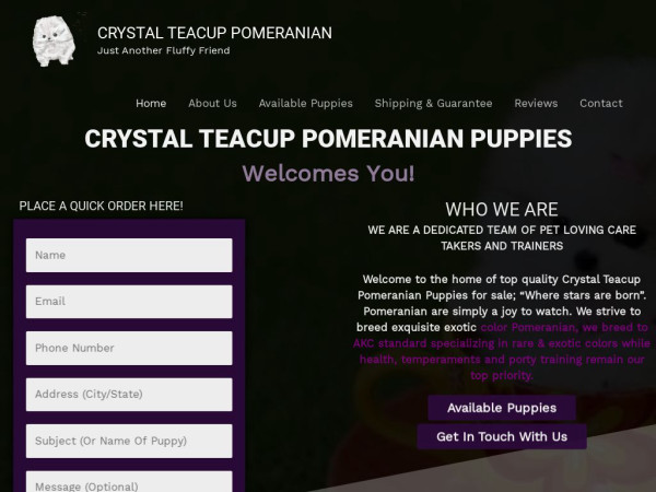 Crystalteacuppomeranian.com - Pomeranian Puppy Scam Review