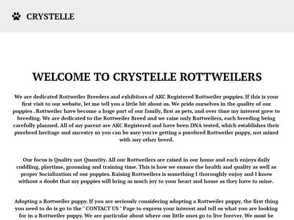 Crystellerottweilers.com - Rottweiler Puppy Scam Review