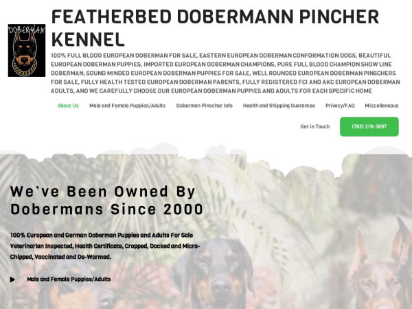 Featherbeddobermannkennel.com - Doberman Pinscher Puppy Scam Review