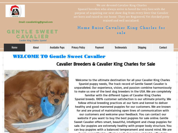 Gentleandsweetcavalier.com - Cavalier King Charles Spaniel Puppy Scam Review