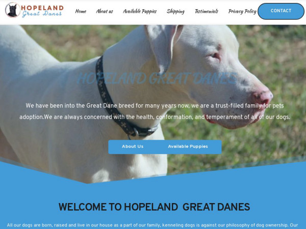 Hopeland-greatdanes.com - Great Dane Puppy Scam Review