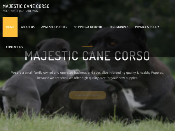 Majesticcanecorso.com - Cane Corso Puppy Scam Review