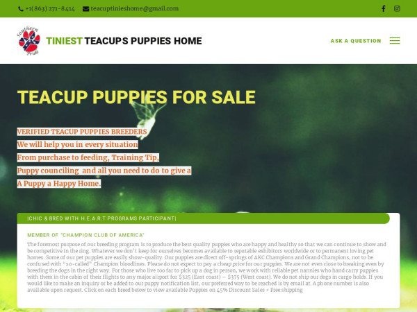 Tiniestteacups.com - French Bulldog Puppy Scam Review