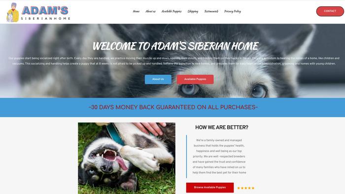 Adamsiberianhome.com - Husky Puppy Scam Review