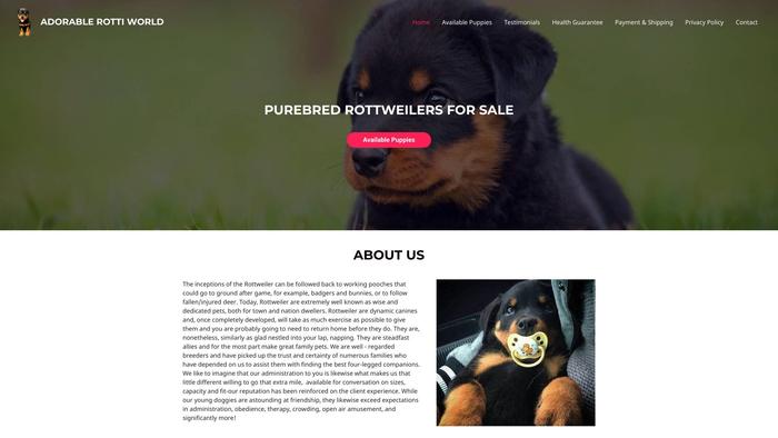 Adorablerottiworld.com - Rottweiler Puppy Scam Review