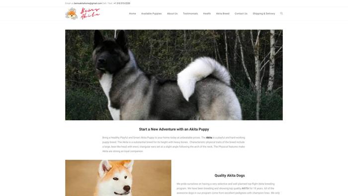 Bemsakitahome.net - Akita Puppy Scam Review