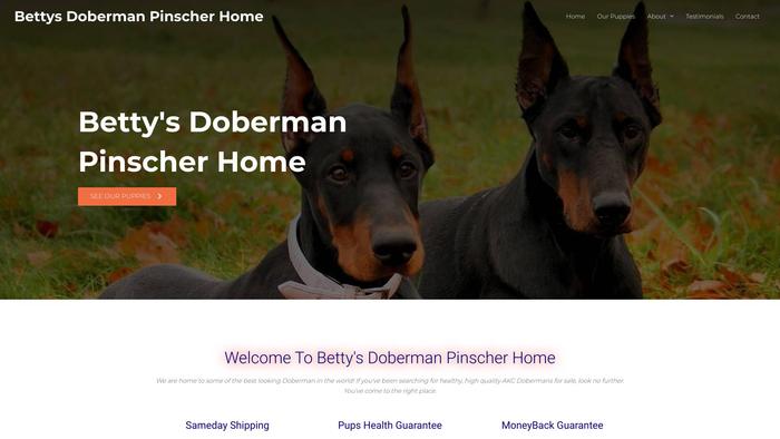 Bettysdobermanpinscherhome.com - Doberman Pinscher Puppy Scam Review