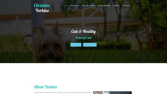 Christineyorkies.com - Yorkshire Terrier Puppy Scam Review