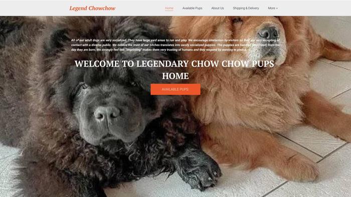 Legendarychowchow.com - Chowchow Puppy Scam Review